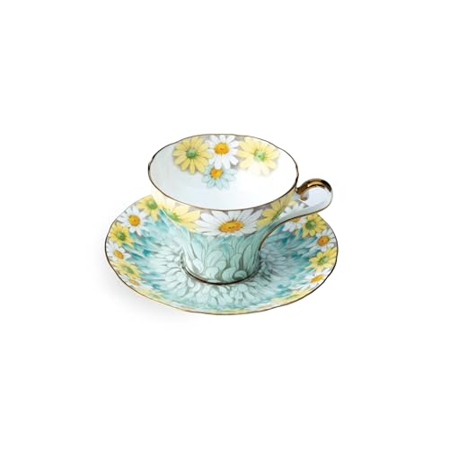 Aynsley Daisy Corset Fine Bone China Teacup & Saucer Set