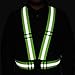 Reflective Vest & Belt Safety Set (4-Piece) – High-Visibility Adjustable Elastic Vest, 360° Glow Belt & 2 Reflective Armbands – Running, Cycling, Walking, Jogging, Outdoor Work
