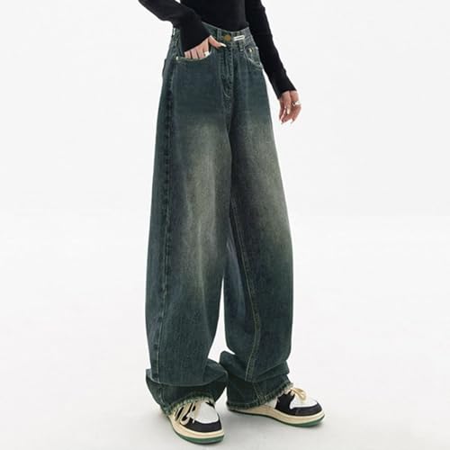 Baggy Jeans for Woman Wide Leg High Waisted Y2k Boyfriend Jeans for Women Casual Loose Vintage Streetwear Cargo Pants4