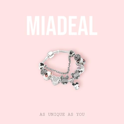 Cartoon Mouse Theme Silver Charms Bracelet2