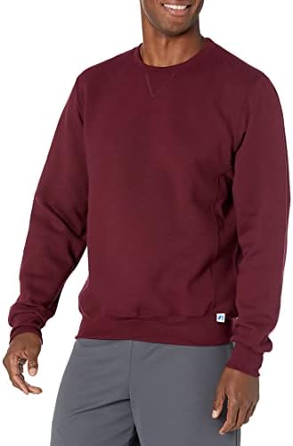Russell Athletic Men's Dri-Power Fleece Sweatshirt, Maroon, X-Large