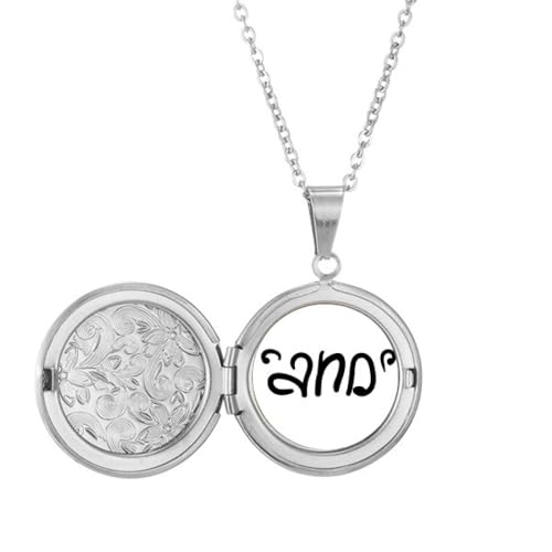 Médaillon avec citation gravée et élégante pour look chic