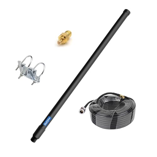 Image of 1090MHz 978MHz Dual Band ADS-B Antenna Outdoor High Gain 13dBi Flightaware Antenna with 32ft N-Female to SMA-Male Cable for Long Range Aviation SDR UAT Receiver