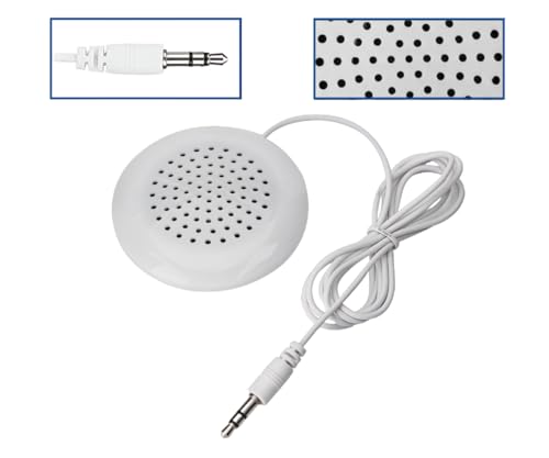 Image of KUJOBUY Pillow Speaker 3.5mm Mini Under Pillow Musick for iPod MP3 Phone Flat Speaker Sleep or Hypnosis Sound Portable Sleeping Sound Mini Pillow Speaker Small Audio System