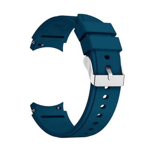 MEVMEVGNLN Fit For Samsung�p�V���R���X�g���b�v�AFit For Galaxy Watch 6�p�A�N�Z�T���[�AFit For Correa�p�E�H�b�`�o���h(Dark blue,For Galaxy Watch 5 40mm)