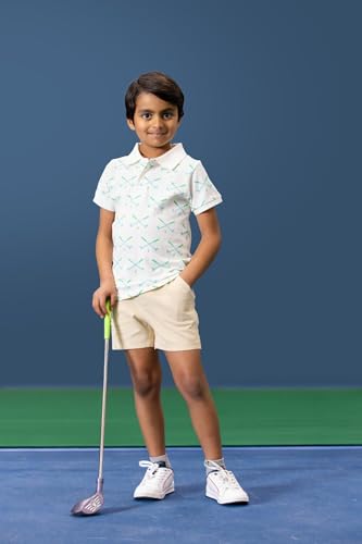 Image of monica + andy Short Sleeve Polo & Short Set, 100% Organic Clothes for Boys, Sizes for Kids, Toddler & Baby