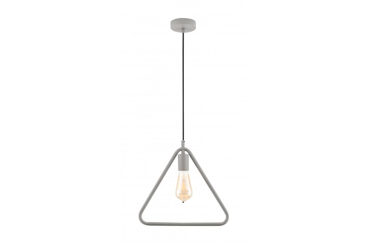 GIJA 2751 Ceiling Light Triangle AC220-240V 50/60HZ 1 x E27 Max. 40W IP20 38cm x 10cm Single Grey