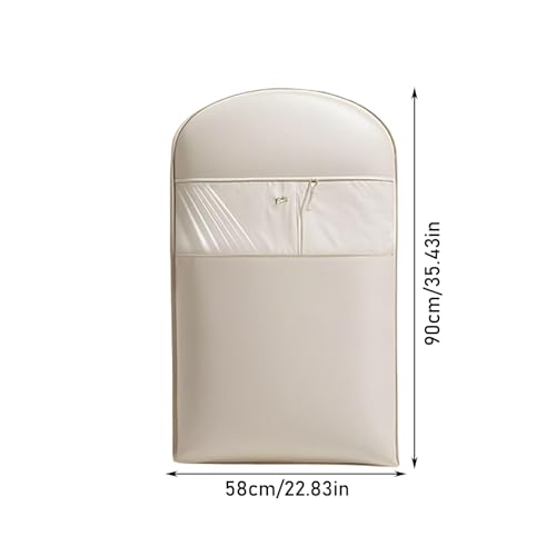Hanging Garment Bag with SelfCompression Zipper, Space Saving Down Coat Storage Bag Hanging Clothes Dust Cover Bags for Closet Storage2