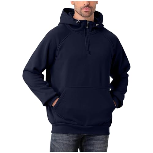 Sudadera sin mangas hombre con capucha azul marino talla XXL chaqueta de entretiempo con forro