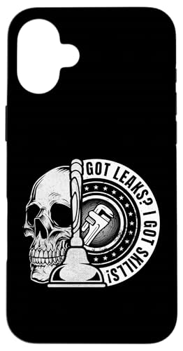 リークを手に入れました私はスキルを手に入れました面白いプラム面白い配管工ユーモアの修理 スマホケース iPhone 16 Plus 用