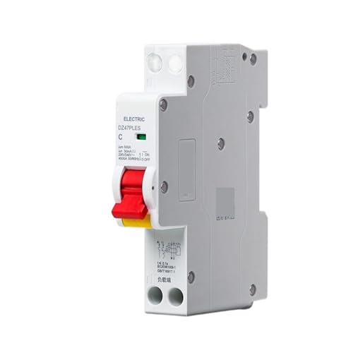 Interruptor disyuntor 1P+N 10A con doble entrada neutra contra sobrecargas y fugas