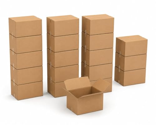 Image of BOX USA Moving Boxes Holds 65lbs, 18 inchL x 14 inchW x 12 inchH (20-Pack) Medium - Corrugated Cardboard Box for Shipping, Mailing, Packing, Packaging and Storage
