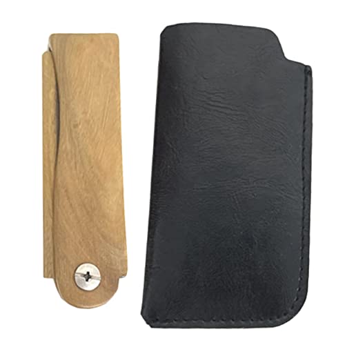 WOFASHPURET Sandalwood Comb for Curly Hair Folding Pocket Size Beard Grooming Tool Styler Portable for Travel