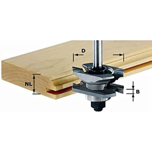 Festool Fraise à rainurer-profiler FESTOOL HW avec queue de 8mm - HW S8 D46 x D12-NT - 490645