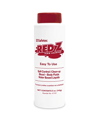 Image of Safetec Red Z Spill Control Solidifier - 5 oz. Bottle (Pack of 6 Bottles)