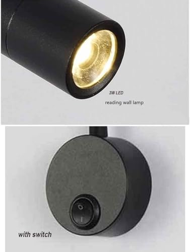 Aplique de pared LED con cuello de cisne flexible y luz de lectura focalizada para dormitorio 5