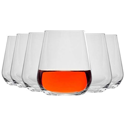 Bormioli Rocco Inalto Confezione 6 Bicchieri Acqua, Vetro, Trasparente, 34 Cl, 0.34 Litri