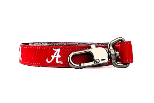 StadiumSpot NCAA Alabama Dog Leash, Red, 6 ft