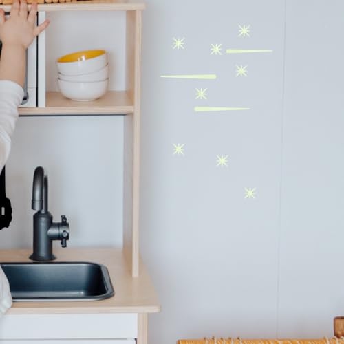 Pegatinas brillantes de estrellas para techo y pared miniatura 7