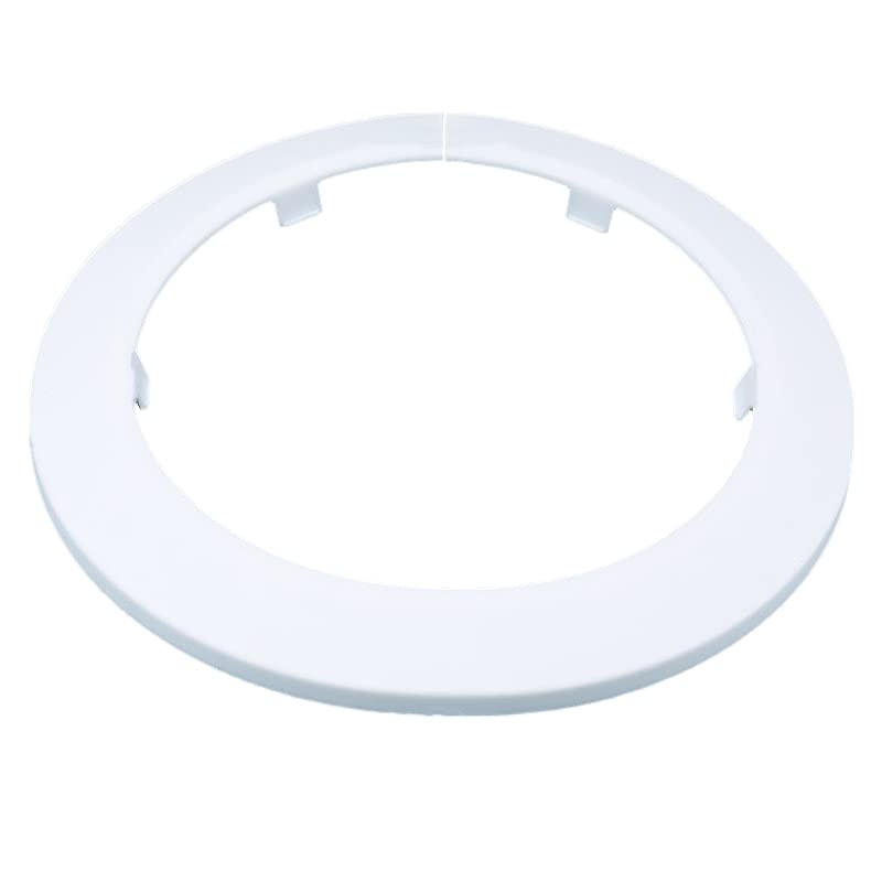 Couvercle de tuyau blanc 160 mm en plastique PP pour finition murale