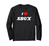 I love SBUX - stock ticker gifts Long Sleeve T-Shirt