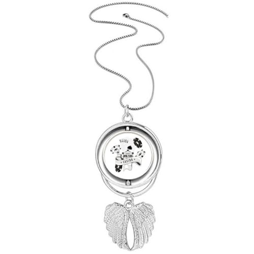 Collier ailes d'ange robuste motif cartes à jouer fini les bijoux ternes qui cassent