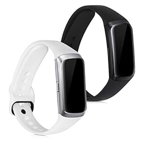kwmobile 2X Sportarmband kompatibel mit Samsung Galaxy Fit (SM-R370) Armband - Fitnesstracker Band Set aus TPU Silikon