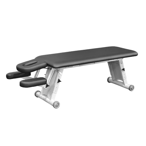 Healthtec ECO Chiropractic Adjusting Bench Therapy Table with Adjustable Head & Armrests (Black)
