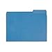 File Folder, 1/3 Cut Tab, Letter Size, Blue, Great for Organizing and Easy File Storage, 100 Per Box