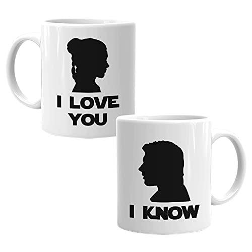 Up To 60% OFF Couple Mug 11 oz 2 Pack His and Hers Coffee Mugs Set for Wedding Couples, White