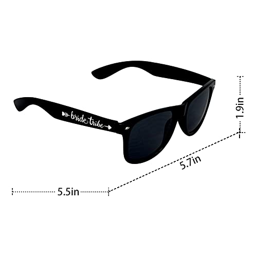 LADY&HOME 10 Pack Bachelorette Party Sunglasses Favors, Bridesmaid and Bride Tribe Sunglasses for Bridal Party, Bridal Shower(Black)3