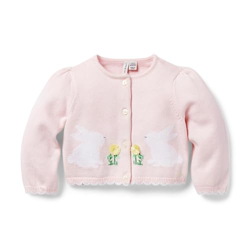 Image of Janie and Jack Girls Baby Bunny Cardigan (Infant)