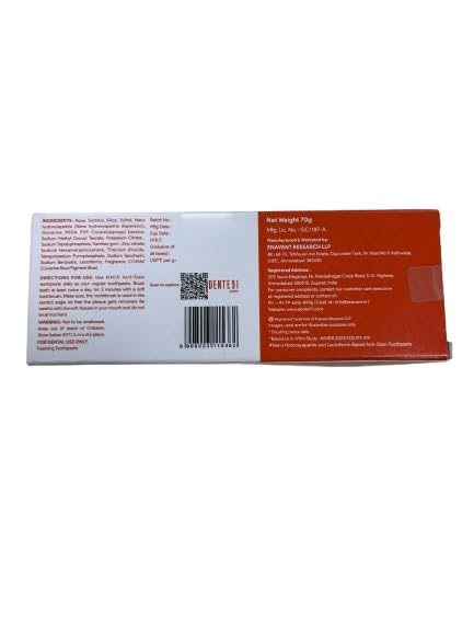Image of Dente 91 Anti Stain - Pack of 70g Toothpaste