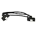 6 in. - Jumper Cable w/ Attached Power Connectors - Black Wire - For Use w/ LED Ruler Fixtures - American Lighting RULER-EX6