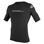 Oneill Wetsuits Men's Basic Skins Short Sleeve Rash Guard, Black,M