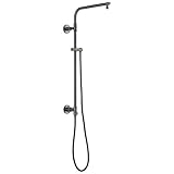 DELTA FAUCET 58820-KS Column-26 Round Shower Column, Black Stainless