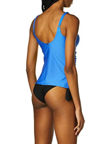 Calvin Klein Women's Tankini Swimsuit with Adjustable Straps and Tummy Control, Azure, X-Small - image 2