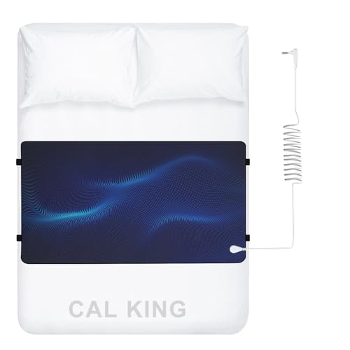 ConBlom Grounding Mat for Bed, Cal King Size Earthing Mattress Cover Sheets Pad Grounding Kit, Grounding Cord Included (California King, 72 * 27
