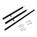 Spreader Bar Adjustable 23.5inch-31.5inch Stainless Steel Bar Body-Building Product Home Gym (Black)