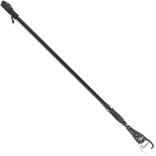 Fladen Lipp Grip XL, extra Langer, teleskopierbarer Fischgreifer zum sicheren Landen der Fische, Länge 120-200cm, rutschfest, Handschlaufe