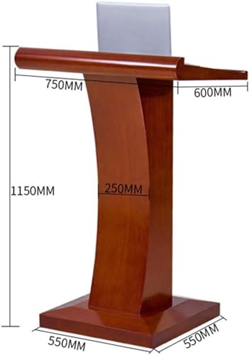 Supporto per podio regolabile in legno per ufficio e aula – Leggio professionale per conferenze insegnamento presentazioni multimediali parlare in pubblico e capacità di presentazione migliorate