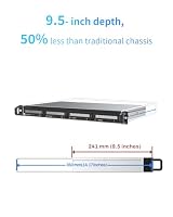 TERRAMASTER D4-320U 4-Bay Ultra-kurzes Rack-montiertes Festplattengehäuse– USB 3.2 Gen2 10 Gbit/s Typ-C HDD-Speicher Hot-Swap-fähig Plug-and-Play (ohne Festplatte) – Ansicht 2