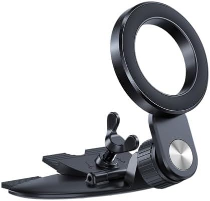 1Zero for Magsafe CD Phone Holder for Car [17 Strong Magnets] Magnetic CD Player Phone Mount, Hollow Socket CD Slot Phone Mount for iPhone 16 15 14 13 12 Series Pop Grip Ring Holder Magsafe Case