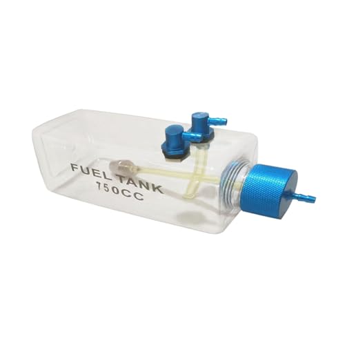 Oshhni RC Fuel Tank, Transparent Fuel Tank, Fuel Bottle for Model Aircraft, RC Airplane Spare Parts, 750CC