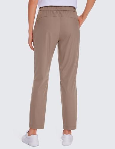 CRZ YOGA Calça feminina de golfe com elasticidade em 4 direções no tornozelo – 7/8 calça de trabalho