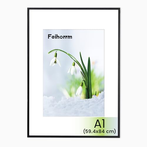Feihorrm Bilderrahmen, A1 Fotorahmen aus Eiche, Mit gehärtetem Glas, Für 59,4x84 cm-Fotos ohne Passepartout oder 41x58… – Ansicht 1