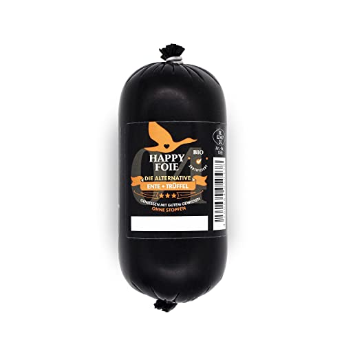 Happy Foie Ente mit Trüffel | Entenleberzubereitung mit Trüffel | Ohne Stopfen | DE-ÖKO-007 | 250g Rolle Cover