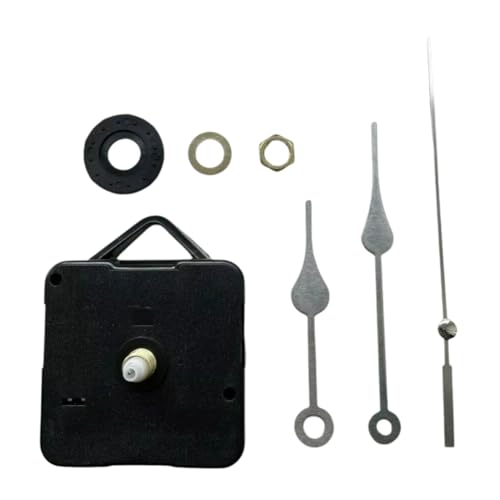 Dytabepl 10 Set Uhrwerk für Wanduhr, DIY Leiser Bewegungsmechanismus Spindelzeiger-Sets, Quarz Uhrenwerk Lautlos, DIY Uhrwerk Mechanismus Reparaturteil Uhr Kit zum Basteln