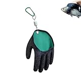 hisptgo Guantes de pesca para manipular, guantes de captura de peces con liberación magnética, antideslizantes, resistentes a pinchazos, guantes de manipulación de peces, accesorios de pesca para