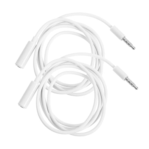 DIYEAH Cable De Extensión De Audio De 2 Piezas Cable De Repuesto Cable De Conexión De Audio Accesorio De Cable De Audio Para Auriculares Cableado De Color Cable De Audio Para